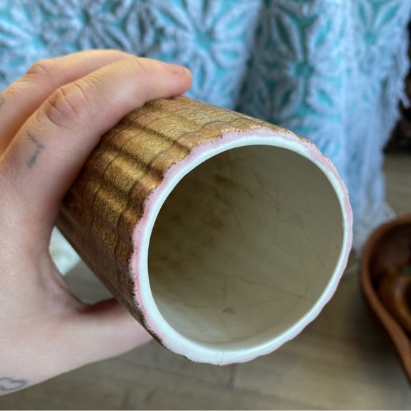 Vintage vase ceramic MCM vessel home decor - Picture 5 of 6